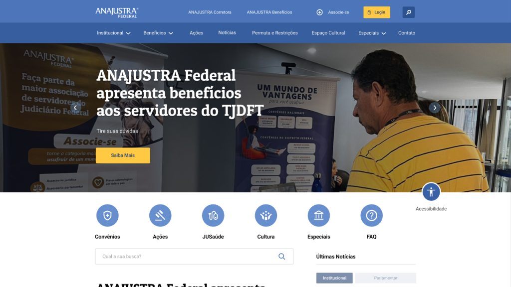 Criação de Site - AnajustraFederal