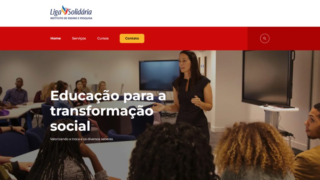 Criação de Site - Instituto Liga